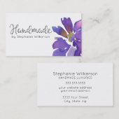 手作りシンプルフローラ名刺 名刺 (正面/裏面)