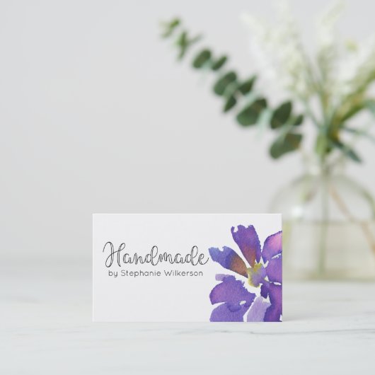 手作りシンプルフローラ名刺 名刺 (スタンド正面)