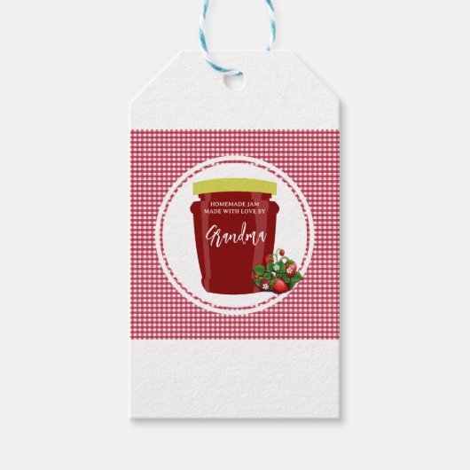 手作りジャムラベルシール編集可能 ギフトタグ (正面)