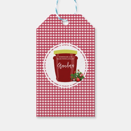手作りジャムラベルラベル編集可能 ギフトタグ (正面)