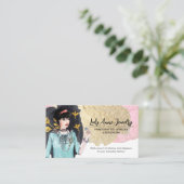 手作りジュエリーとビードデザイナー 名刺 (スタンド正面)