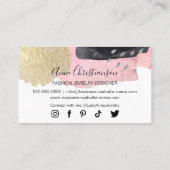 手作りジュエリーとビードデザイナー 名刺 (裏面)