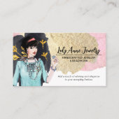 手作りジュエリーとビードデザイナー 名刺 (正面)