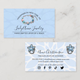 手作りジュエリーとビードデザイナー 名刺