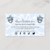 手作りジュエリーとビードデザイナー 名刺 (裏面)