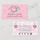 手作りジュエリーとビードデザイナー 名刺 (正面/裏面)