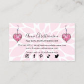 手作りジュエリーとビードデザイナー 名刺 (裏面)