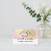 手作りジュエリーとビードデザイナー 名刺 (スタンド正面)