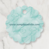 手作りジュエリーブルーウォーター色 フェイバータグ (裏面)