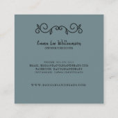 手作りジュエリーブレスレットモダン名刺 スクエア名刺 (裏面)