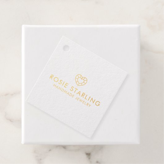 手作りジュエリー事業ブランディング フェイバータグ (箱)