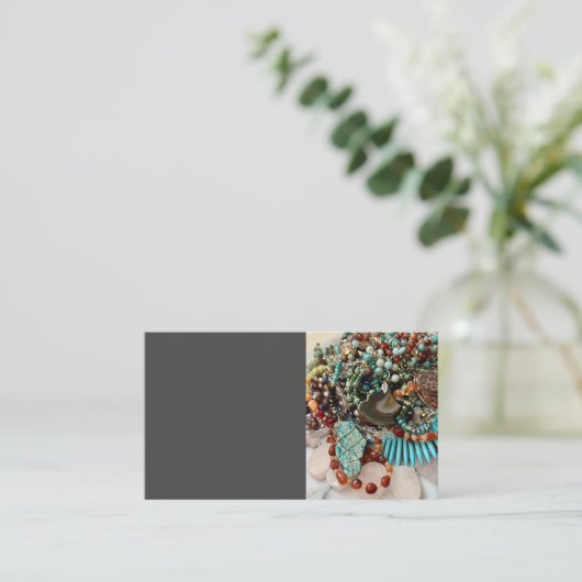 手作りジュエリー 名刺 (スタンド正面)