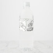 手作りスイカのジャム巻き付けラベルをスケのまわりにッチ ペットボトルラベル (裏面)