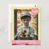 手作りスイーツが豊富な可愛いカスタム子 ポストカード (正面/裏面)