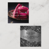 手作りスイーツケーキチョコレートデザートベーカリー スクエア名刺 (正面/裏面)