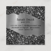 手作りスイーツケーキチョコレートデザートベーカリー スクエア名刺 (裏面)