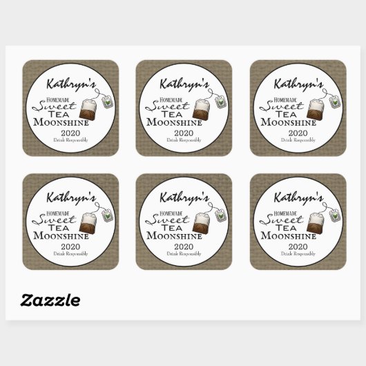 手作りスイートティームーンシャパーソナライズされたイン スクエアシール (シート)