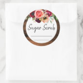 手作りスクラブ用のカスタマイズ可能なラベル ラウンドシール (バッグ)