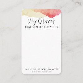 手作りスクルンチエカード 名刺