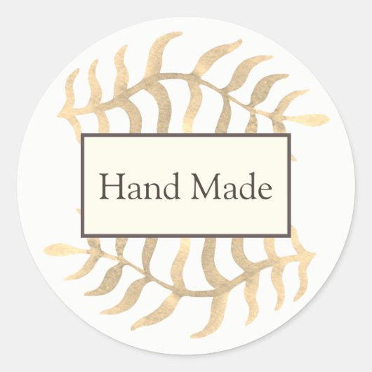 手作りステッカー ラウンドシール (正面)