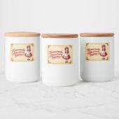 手作りストロベリーサプリース – ヴィンテージ フードラベル (ボトル)