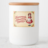 手作りストロベリーサプリース – ヴィンテージ フードラベル (正面)