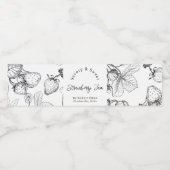 手作りストロベリージャムのラップラのまわりにベル ペットボトルラベル (シングルラベル)