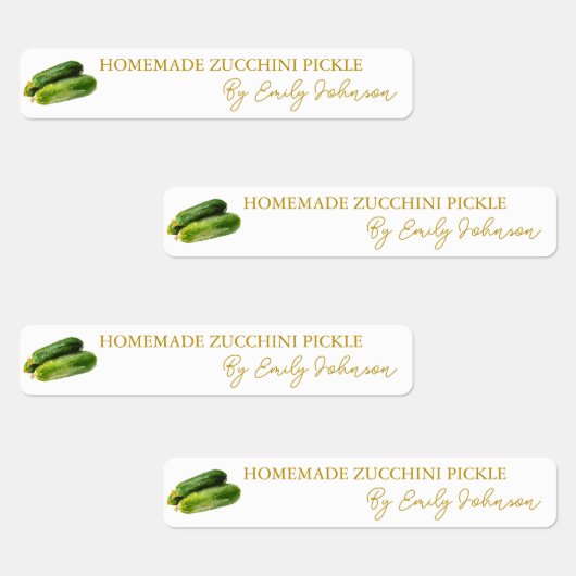 手作りズッキーニ漬物薄いラベル ラベル (グループ)