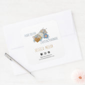 手作りソーシャルメディアを選んでくれてありがとう スクエアシール (封筒)