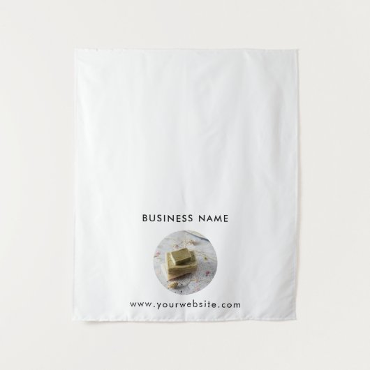 手作りソープポップ・アートのアップショップテーブルランナーバナー タペストリー (正面)