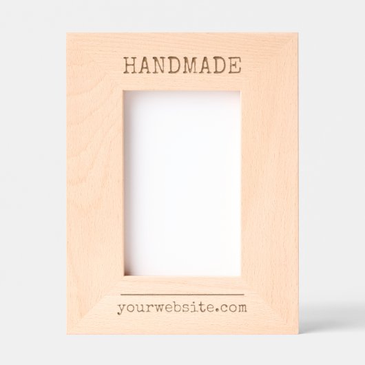 手作りタイプライターWebサイト レーザー彫刻フレーム (正面)