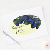 手作りダンソンジャムラベル 楕円形シール (封筒)