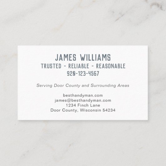 手作りツール 名刺 (裏面)