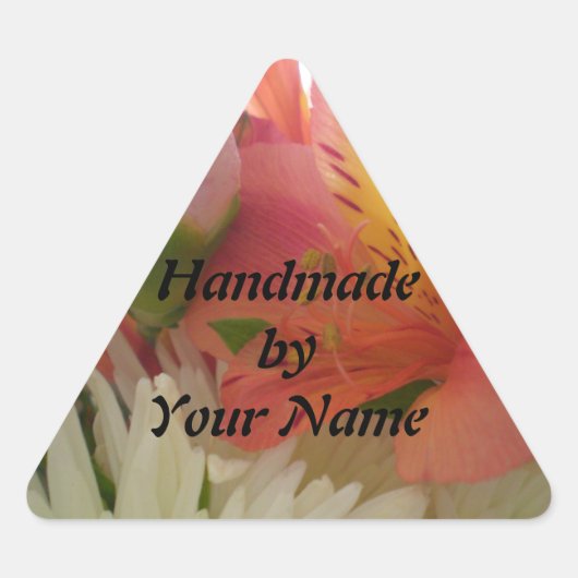 手作りテンプレートシール 三角形シール (正面)