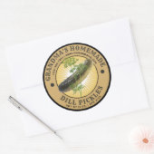 手作りディルピックズラベルテンプレート ラウンドシール (封筒)