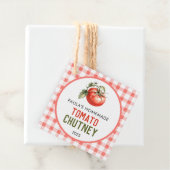 手作りトマトチャツニー市松模様にパターン フェイバータグ (インサイチュ)