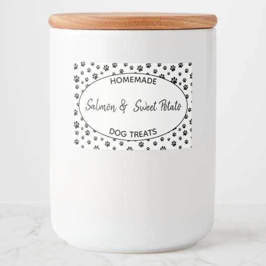 手作りドッグトリートラベル フードラベル (正面)