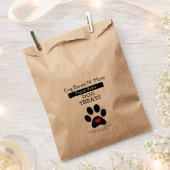 手作りドッグトリート フェイバーバッグ (クリップ留めされた状態)