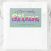 手作りドリップスライムテンプレートロゴ 長方形シール (バッグ)