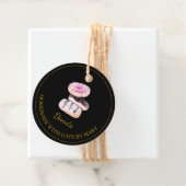 手作りドーナツメッセージカード |黒 フェイバータグ (インサイチュ)