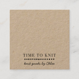 手作りニットグッズ スクエア名刺