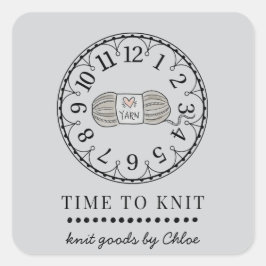 手作りニット製品 スクエアシール