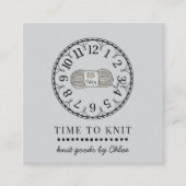 手作りニット製品 スクエア名刺 (正面)