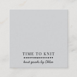 手作りニット製品 スクエア名刺