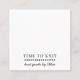 手作りニット製品 スクエア名刺