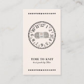 手作りニット製品 名刺 (正面)