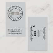 手作りニット製品 名刺 (正面/裏面)