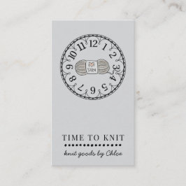 手作りニット製品 名刺