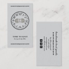 手作りニット製品 名刺