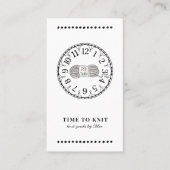 手作りニット製品 名刺 (正面)